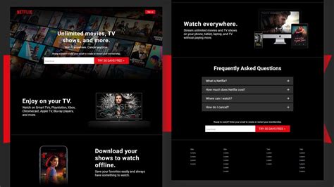 Create Netflix Responsive Landing Page Clone With Html And Css Youtube