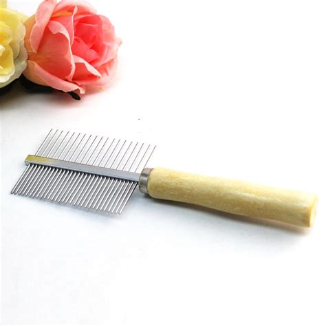 Pet Comb Double Sides Grooming Combs For Dogs Stainless Steel Needles