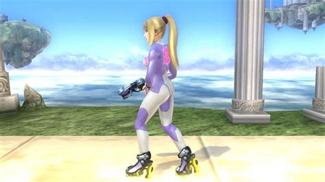 White And Purple Zero Suit Samus Super Smash Bros Wii U Mods