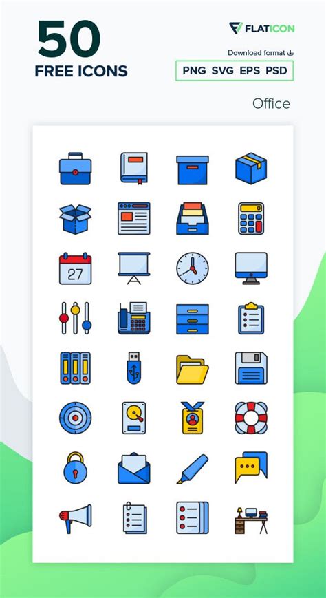 50 Free Vector Icons Of Office Designed By Srip Vector Icons Vector