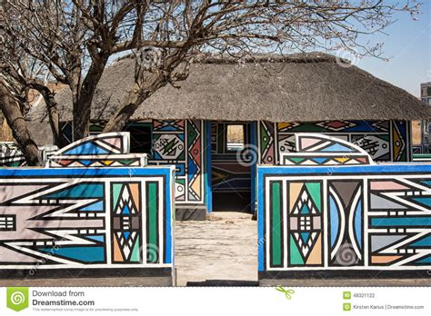 Village De Ndebele Afrique Du Sud Photo Stock Image Du