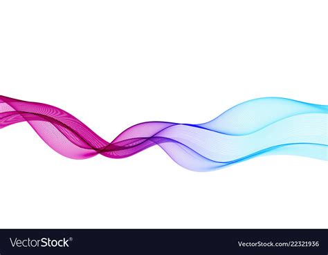 Abstract Background With Smooth Color Wave Vector Image