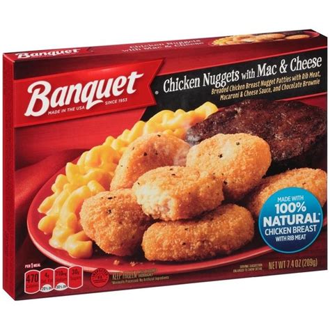Banquet Classic Chicken Nuggets With Mac And Cheese 74 Oz Instacart