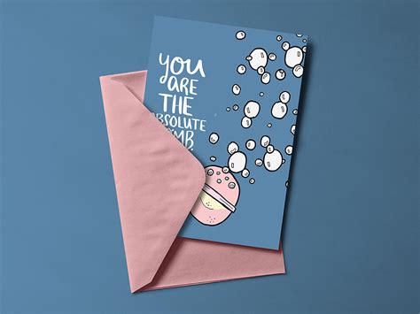 Free Greeting Card with Envelope Mockup PSD | Free Mockup