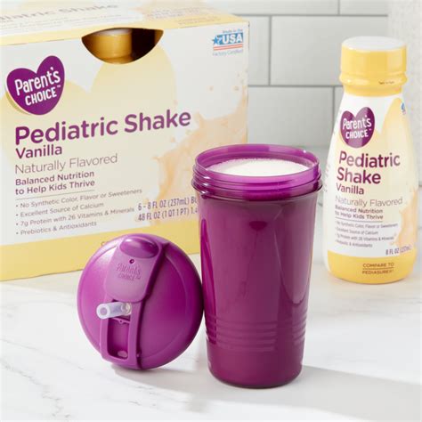 Buy Parents Choice Pediatric Shake Vanilla 8 Oz Bottle 6 Count