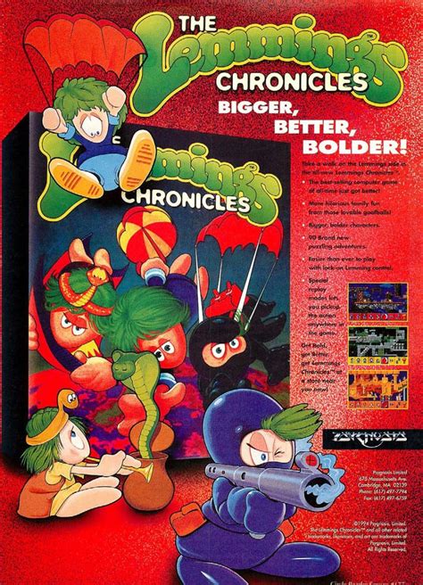 The Lemmings Chronicles 1994 Promotional Art Mobygames