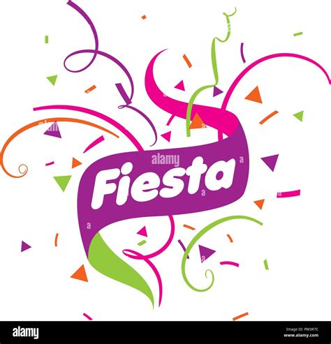 Abstract Logo For The Fiesta Vector Illustration Stock Vector Image