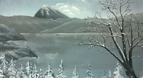 Finde bilder, die zum thema baumstamm und malerei passen. Malkurs online: Bergsee im Winter | Malen macht Spass