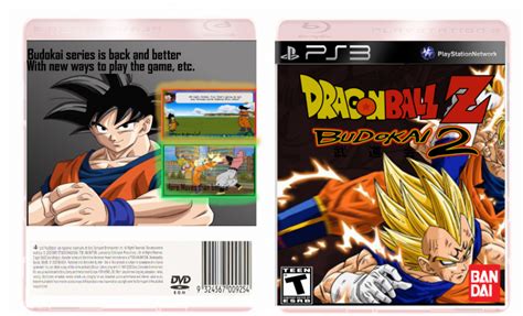 Playstation 2 dragon ball z. Dragon Ball Z Budokai 2 PS3 version PlayStation 3 Box Art Cover by RebornSonic67