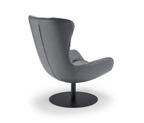 Leya Wingback Chair With Central Leg Architonic