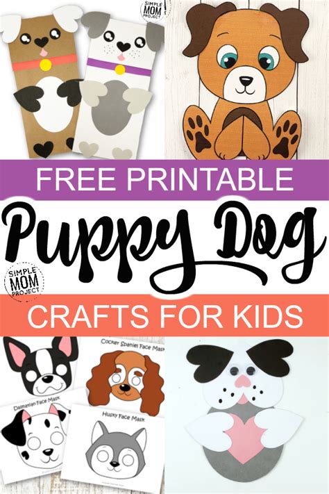Easy Printable Dog Crafts For Kids Simple Mom Project