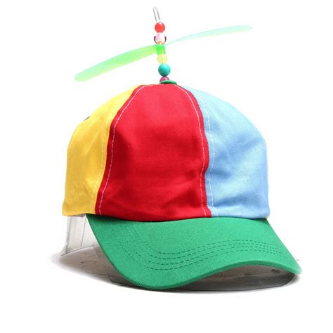 Women Copter Helicopter Propeller Hat Multi Color Patchwork Dragonfly