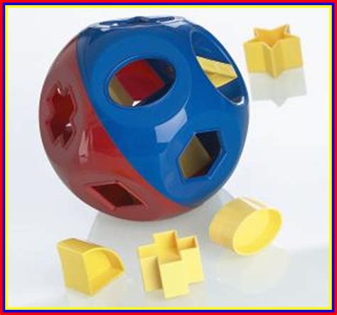 Tupperware Original Shape O Toy Kids Educational Ball Puzzle Primary R