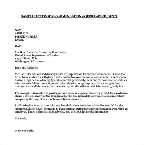 Sa3dahnews View 29 Sample Letter Of Recommendation For Internship