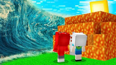 Lava Op Haus Vs Tsunami In Minecraft Youtube