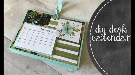 Simple Easel Desk Calendar Youtube With Images Diy Desktop Desk