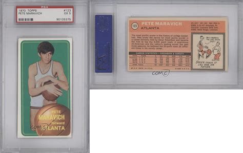 Found a card i wanted for a long time. 1970-71 Topps #123 Pete Maravich PSA 5 Atlanta Hawks RC Rookie Basketball Card | eBay