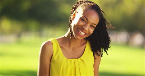 Happy Black Woman Smiling In Stock Footage Video 100 Royalty Free