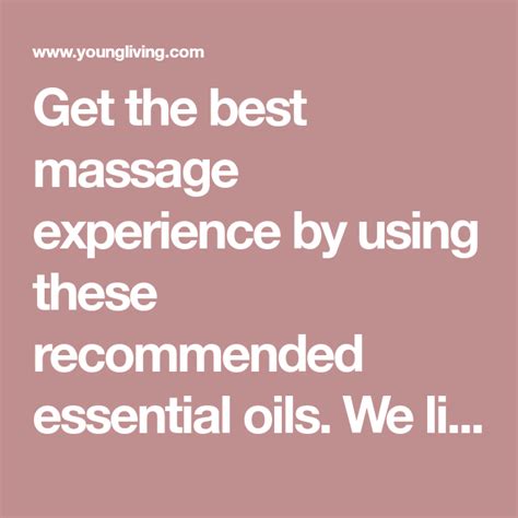18 Best Essential Oils For Massage—plus Tips And Tricks For At Home Spa Vibes Massage Oil