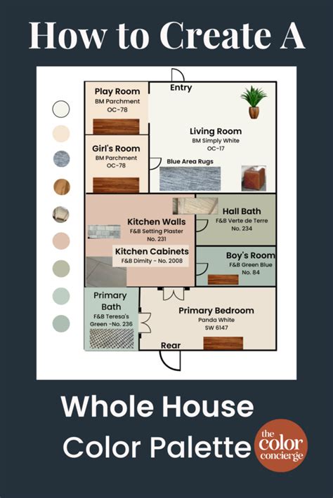 Create A Whole House Color Palette With Real World Examples The