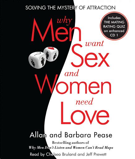 why men want sex and women need love solving the mystery of attraction by barbara pease allan