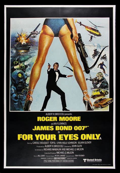 For Your Eyes Only Cinemasterpieces 1981 James Bond Rare Original Movie