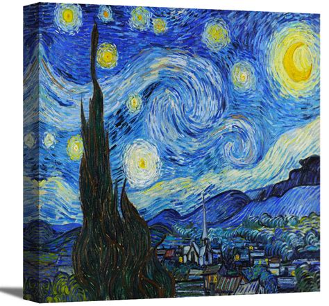 The Starry Night By Vincent Van Gogh Famous Painting Classic Etsy