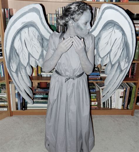 Weeping Angel Halloween Diy Costume Inexpensive But A Bit