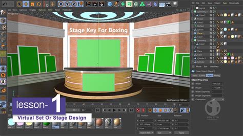 Cinema 4d S22 Tutorial Model Virtual Set Or Stage Design And Free Mode