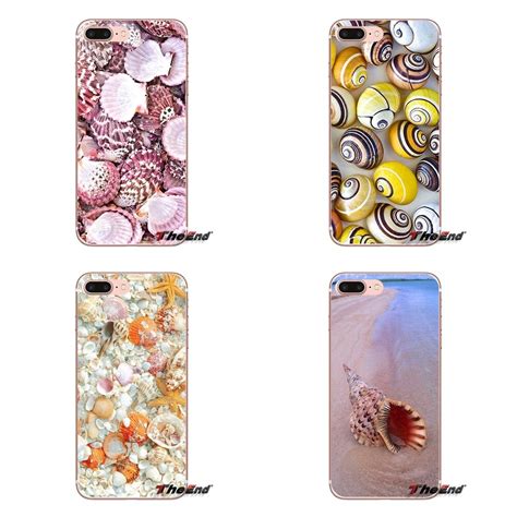 Blue Wood Seashells Sea Star For Apple Iphone X 4 4s 5 5s Se 5c 6 6s 7