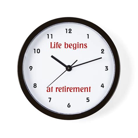 Retirement Wall Clock By Workclocks