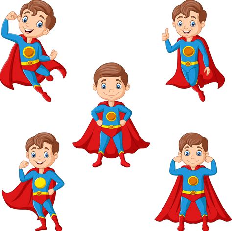Cartoon Superhero Kids Collection By Tigatelu Thehungryjpeg