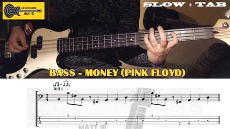 Money Pink Floyd Bass Tab Slow Playalong Bass Tabs Guitar Lessons