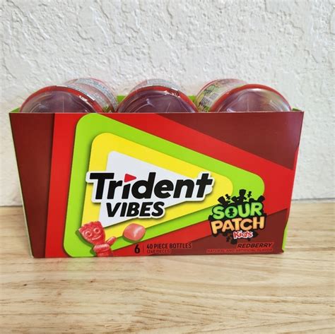 Trident Other Trident Vibes Sour Patch Kids Redberry Sugar Free Gum