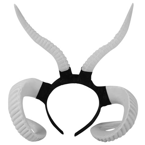Simulation Horn Horn Headband Goat Black Horn Headdress Witch Ghost