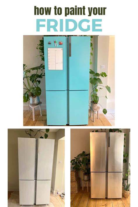 How To Paint A Refrigerator Low Budget Retro Refrigerator Alphafoodie