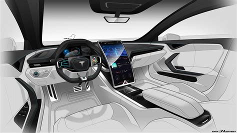 Check Out This Wild Tesla Model S Interior Render With
