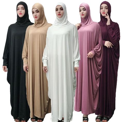 details about muslim women prayer dress dubai khimar long hijab jilbab islam overhead abaya in