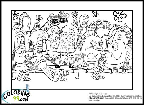 The use of printable spongebob coloring pages can help your kids learn more about colors when painting their favorite characters. Coloring99.com | Spongebob coloring, Coloring pages, Spongebob