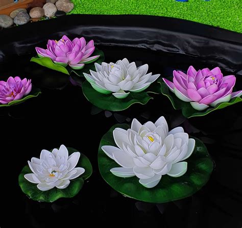 Aquapro Floating Water Lilies For Ponds Purple