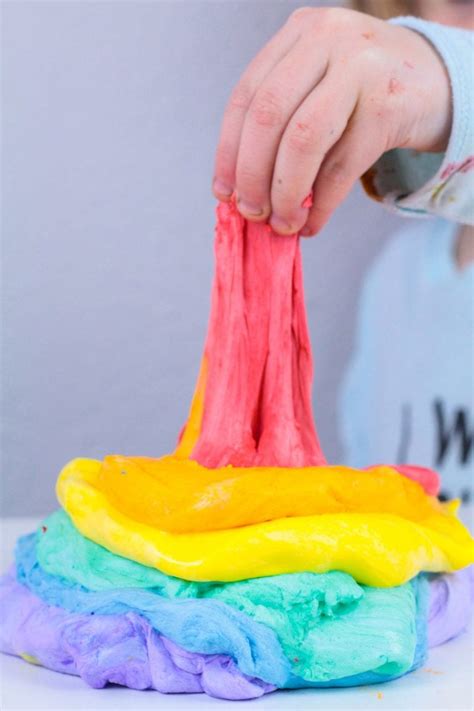 How To Make Fluffy Rainbow Slime Without The Mess