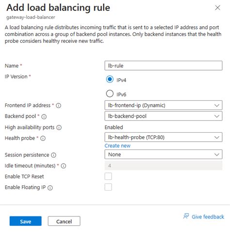 Tutorial Create A Gateway Load Balancer Azure Portal Azure Load Balancer Microsoft Learn
