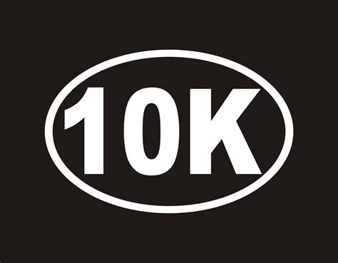 10k Marathon Vinyl Decal 10k Vinyl Sticker 10k Marathon Sticker 10k