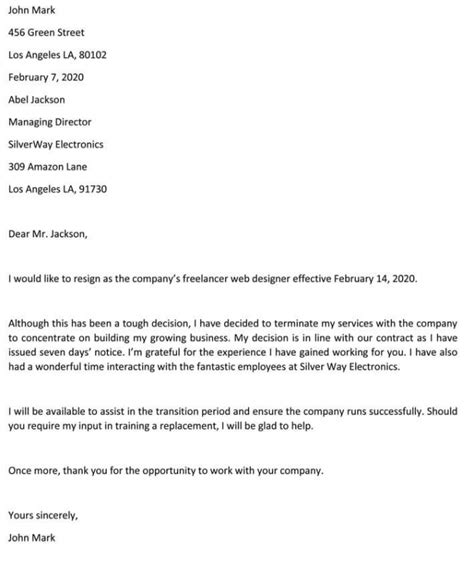 Based on the best cover letter writing practices. Resignation Letter To Client Samples & Templates Download