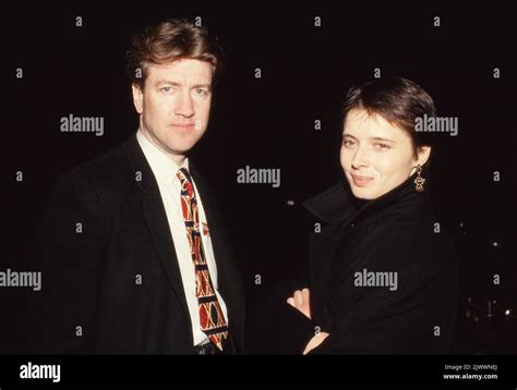 Isabella Rossellini And David Lynch At Spagos On March 26 1987 In