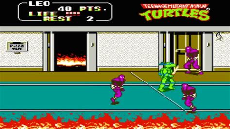 Teenage Mutant Ninja Turtles 2 Nes Gameplay Youtube