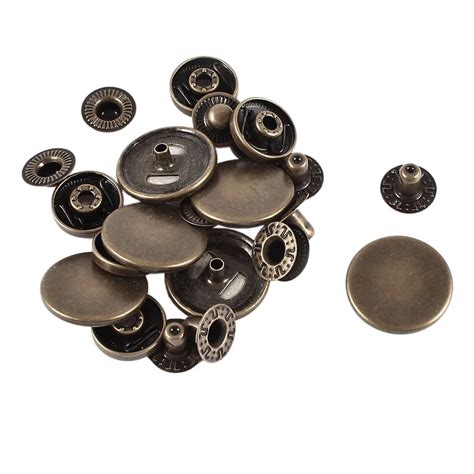 Metal Snap Fasteners Poppers Sewing Press Stud Buttons 20mm 6sets