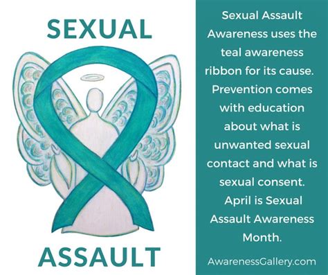 sexual assault awareness education prevention and teal ribbon awareness gallery art
