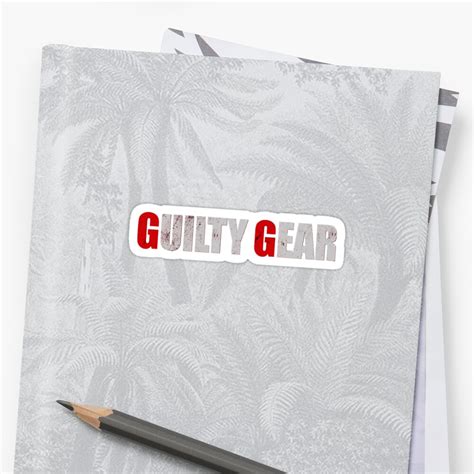 Guilty Gear Logo Sticker By Hays Redbubble