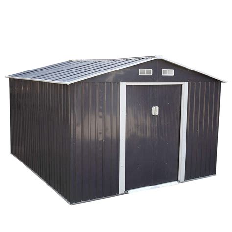 Buy Jaxpety 91 X 105 Large Outdoor Storage Steel Shed With Gable